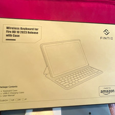Fintie wireless Keyboard and Folio Case for Amazon Fire HD 10 2023 10.1