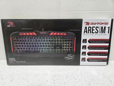 iBUYPOWER Ares M1 USB Gaming Keyboard RGB Illuminated Spill Resistant QWERTY picture