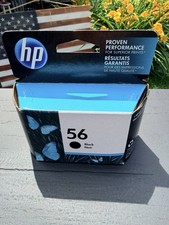 HP 56 (C6656AN#140) Black Noir Proven Performance Ink Cartridge New Unopened Box picture