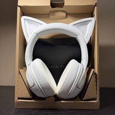 Razer Kraken Kitty V2 USB Wired Headset: Chroma RGB Kitty Ears - White picture