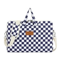 Waterproof Pattern Resistant Laptop 15 inch/15.6 inch Deep Blue Checker picture