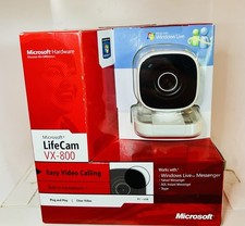 Microsoft LifeCam VX-800 Web Cam Plug and Play Clear Video Calls Factory Sealed picture