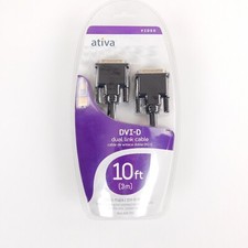 ativa  DVI-D Dual Link Cable 10ft Male  Male Digital Connection for PC Monitor picture