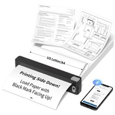 JADENS JD166 Portable Thermal Printer with Bluetooth, Bundle Includes 200 She... picture