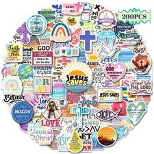 200PCS Inspirational Christian Stickers, Religious Stickers Colorul picture