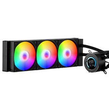 CPU Liquid Cooler, AIO CPU Water Cooler - 3 x 120mm PWN Fans & Pump, Customizabl picture