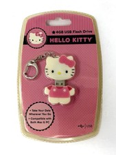 Hello Kitty 4GB USB Flash Drive Keychain Sakar Sanrio Pink USB-HK-WAL New picture