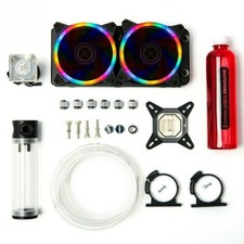 PC Liquid Water Cooling Kit 240mm Radiator Pump Reservoir CPU Block Tube USA Lot picture