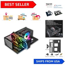 Versatile Open Chassis PC  Bench for ATX/M-ATX/ITX Build + RGB Lighting picture
