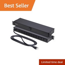 StarTech 13-Outlet 1U PDU, 1 Front 12 Rear, 120V, TAA (1315B8H-RACK-PDU) | Se... picture
