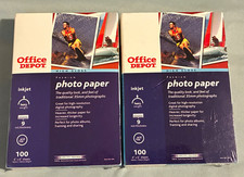 Office Depot High-Gloss Inkjet Photo Paper 4x6 100 Sheets 230 g/m² White Lot 2 picture