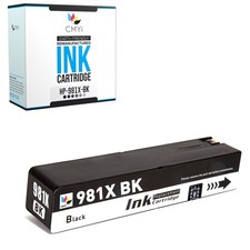 Compatible CMYi Black Color Ink Cartridges Lot fits HP 981X for PageWide picture