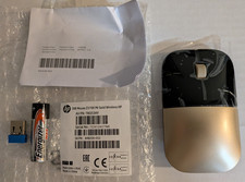 HP Z3700 GOLD Wireless Mouse PN: 7BQ53AV - NEW/Unused LOOK picture