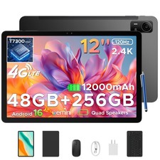 POCKAM P12 Pro Android 16 Tablet 12 inch Tablet 48GB+256GB 12000mAh Octa-Core picture