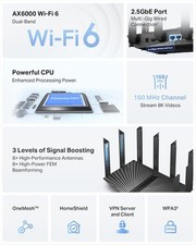 TP-Link Archer AX80 Dual-Band AX6000 Wi-Fi 6 Router - Black picture