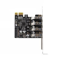 4Port PH64 PCIe To USB3.0 Hub PCI-Express Expansion Card Adapter Controller Card picture