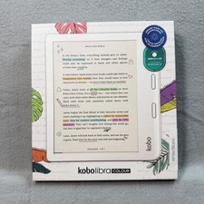 Kobo Libra Colour E-reader White 32 GB Bundle Case Screen Protector picture