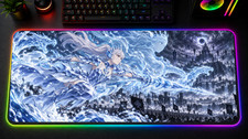 Black Clover Season 2 RGB XXL Gaming Mouse Pad Asta Yuno LED Desk Mat picture