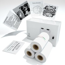 S1 Thermal Sticker Paper 55mm X 3.5m 29mm Diameter Kids Instant Camera Study picture