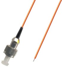 10 Pack FC Multimode 62.5/125 Simplex Pigtail Fiber Optic 1M 0.9 Mil Adapter picture