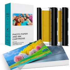 YUECOLOUR Compatible YOTON 4x6 Photo Printer Ink And Paper -108 Sheets (4