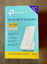 TP-Link RE220 AC750 Mesh WiFi Extender $55 Retail Value Dual Band 750Mbps picture