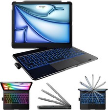 typecase Touch 360 Keyboard Case iPad Air 11 M3 M2 iPad Pro 11 2024 2025 Black picture