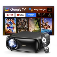 NexiGo PJ40 Pro Google TV Projector, Native 1080p, 4K 50