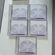 Lot of 5 Maxell DVD+R 4.7GB 16x Recordable Blank Discs Slimline Jewel Cases picture