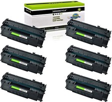 6PK Q7553A 53A BK Laser Toner Fits For HP LaserJet P2014D P2014N P2014DN Printer picture