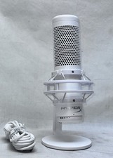 HyperX QuadCast S White USB Condenser Desktop Microphone w/ Stand Shock Mount picture