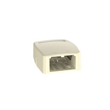 Panduit CBXQ2EI-A Surface Mount Box Quick Release Cover 2 Port Electric Ivory picture