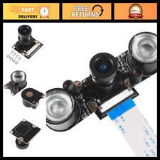 5MP Adjustable Focus Camera Module for Raspberry Pi 4 & 3 - Night Vision, 1080p picture