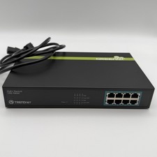 TRENDnet TPE-T80H 8-Port 10/100 Mbps PoE+ Switch — Used, Tested picture