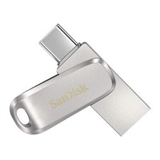 SanDisk 1TB Ultra Dual Drive Luxe Silver USB Type C Type A Flash Drive picture