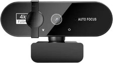 4K Webcam with Auto Focus, 1080P/2K Full HD Mini USB Camera, Built-in Microphone picture