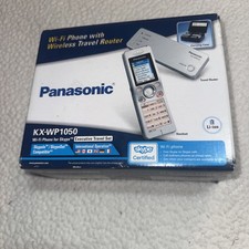 Panasonic KX-WP1050 Wi-Fi Phone for Skype Executive Travel Router Set New In Box picture