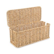 Cable Management Box, Handmade Rattan Cord Organizer for Power Strip picture