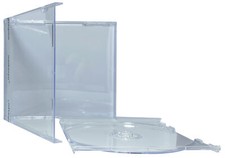10.4mm Standard Clear 1 Disc CD Jewel Case (Unassembled) Lot picture