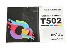 Officenter Refill Ink Bottles T502 10 Bottles Combo Pack Bk 140ml Vivid 70ml picture