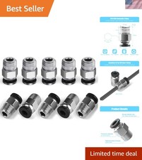 Durable 10PCS PC4-M10 Pneumatic Connectors for Smooth 3D Filament Feeding picture