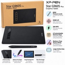 XP-Pen Star G960S Digital Drawing Graphic Tablet Tablet 8192 60° Tilt New Sealed picture