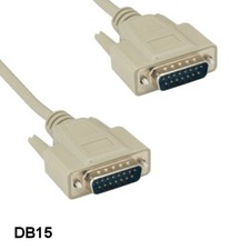10PCS 10' DB15 15Pin Male to Male Cord Shielded Straight Through for Mac Monitor picture