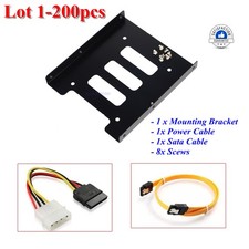 Lot 2.5 to 3.5 Bay SSD Metal Hard Drive HDD Mounting Bracket Adapter Dock / Tray picture