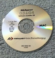 Newer Technology - MAXpowr G3 and G4 Software Installer - CD picture