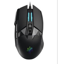 MOJO Pro Performance Silent Gaming Mouse - Wired Customizable Black MJ-189 NEW picture