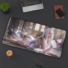 Mirajane Strauss Anime Gaming Desk Mat Mouse Pad Gamer Setup picture