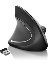 Left Handed 2.4G USB Wireless Ergonomic Vertical Optical Computer Mouse PC picture