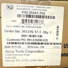 CPI 2U 19in Horizontal Rack Mount Cable Manager Accu-Tech 35441-702 picture