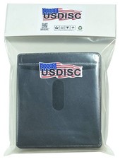 USDISC Plastic Sleeves, Double-sided 2 Disc (Black) Lot picture